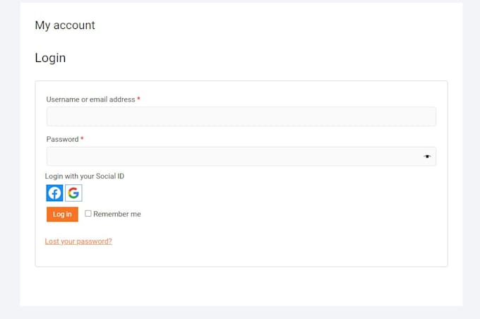 add wordpress social login button for the website or store