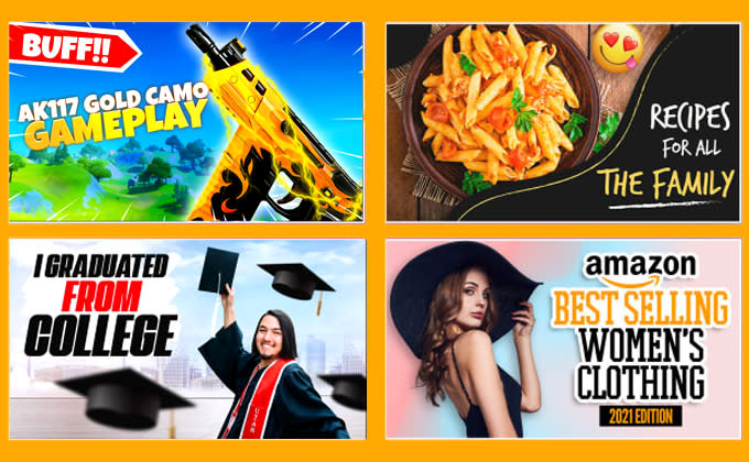 design amazing youtube thumbnail