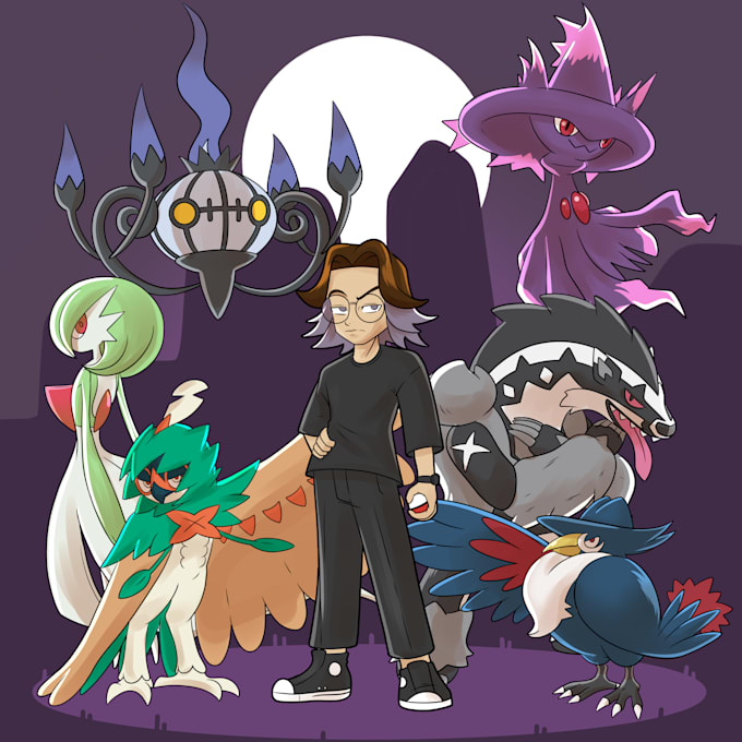 illustrate you as a pokemon trainer