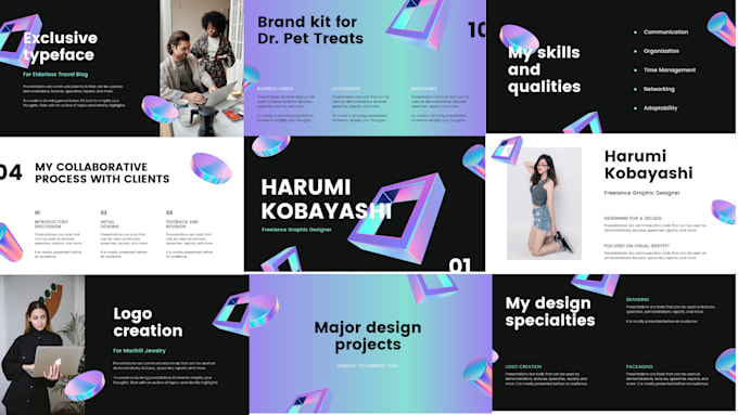 design and create powerpoint presentation pptx,PDF
