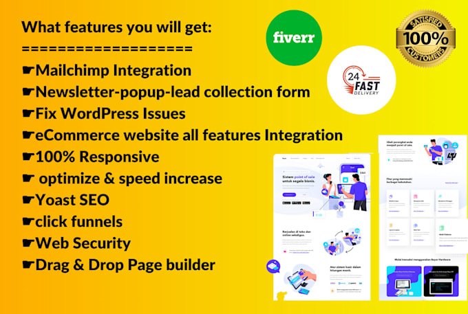 design wordpress website landing page design as elementor pro expert