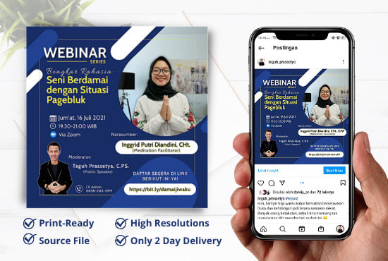create a professional event instagram flyer using canva
