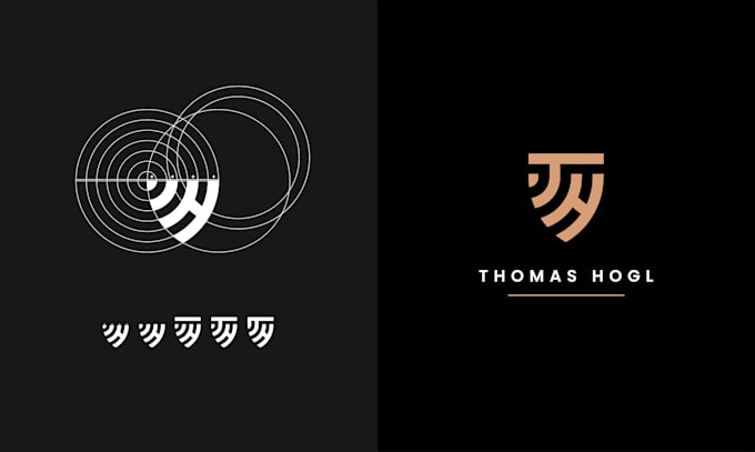 do professional elegant personal branding modern luxury logo