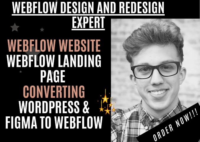 design responsive webflow or converting figma UI adobe wordpress to webflow