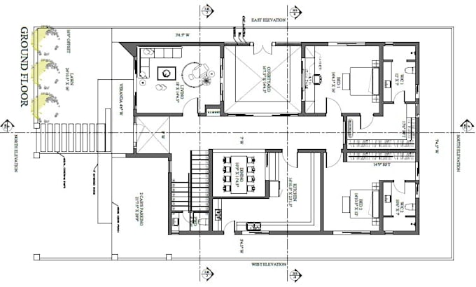 draw architectural 2d drawings in autocad