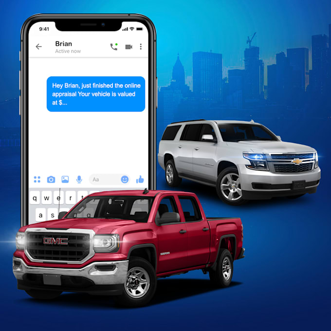 design car dealership banners for social media and website