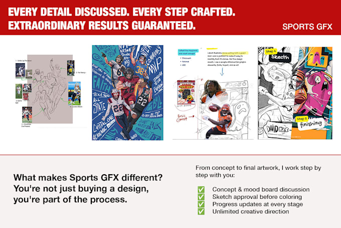 draw a stunning sports illustration for athletes and teams