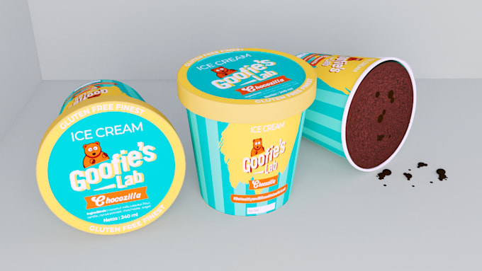 do product packaging box design with 3d mockup