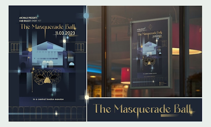 design modern art deco vector illustrations and posters