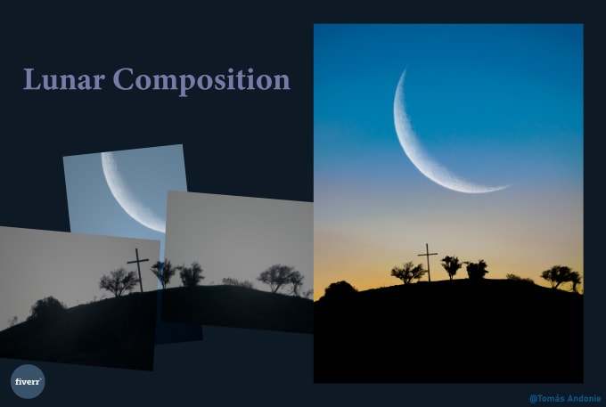 do a professional and realistic astrophoto composition