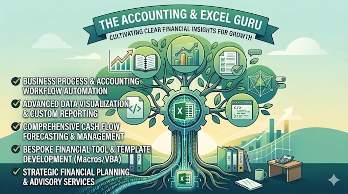 prepare accounts, reports, analyse excel data for reporting