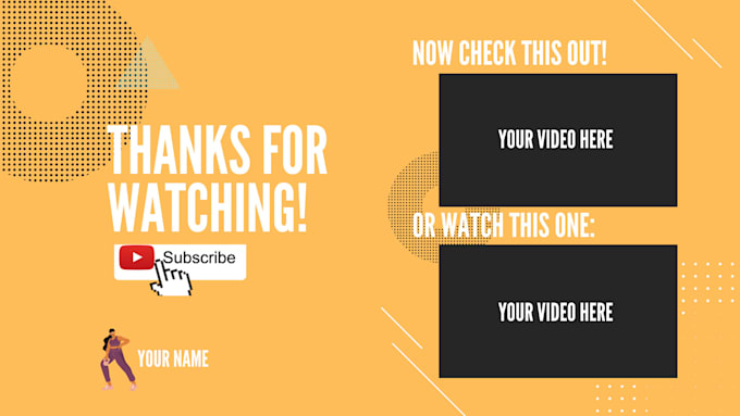 design an attractive youtube outro or intro