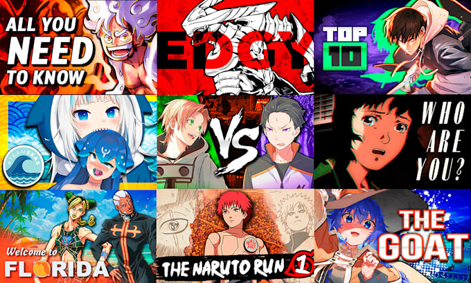 make an attractive anime thumbnail for your youtube video