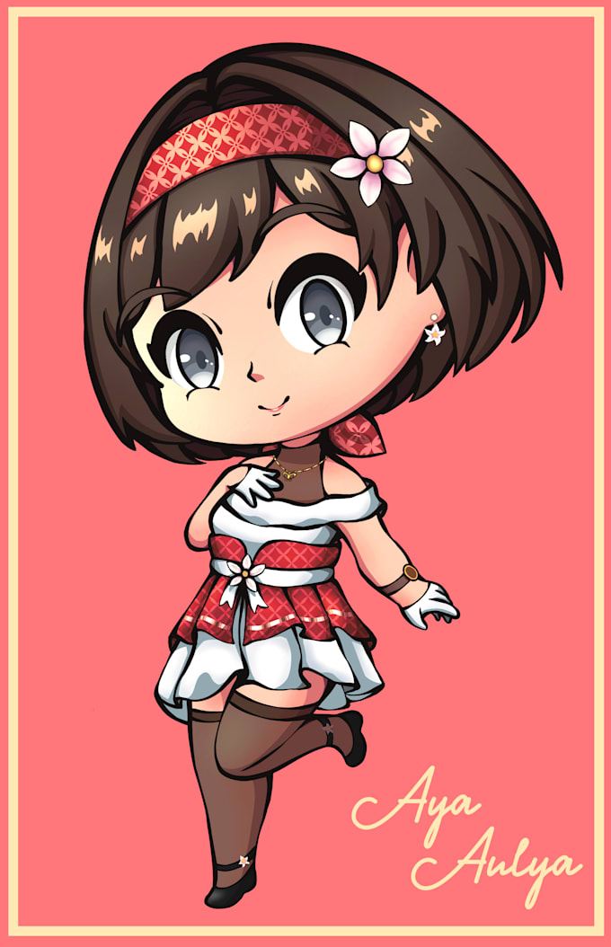draw adorable cute chibi character by your request