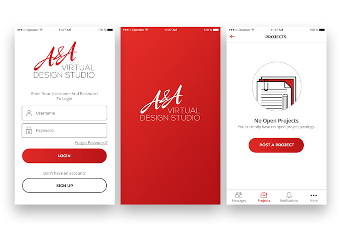 design a mobile app UI for apple ios and android