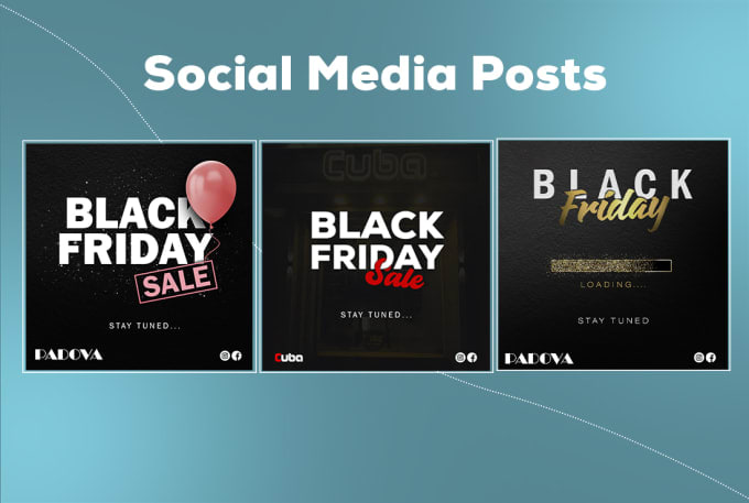 design social media posters  and banners