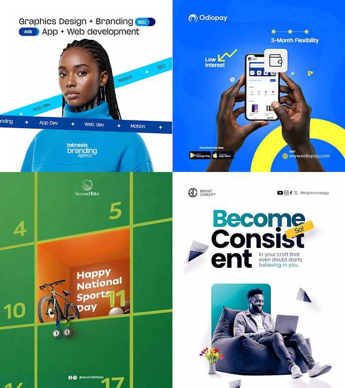 design social media ad post, flyer and brochure design