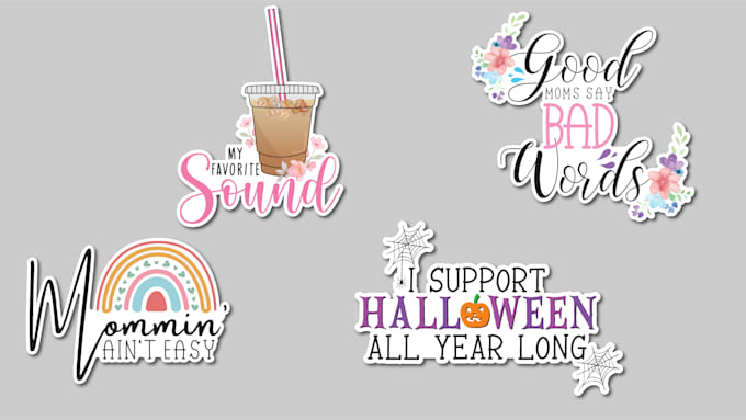 create cute custom sticker design