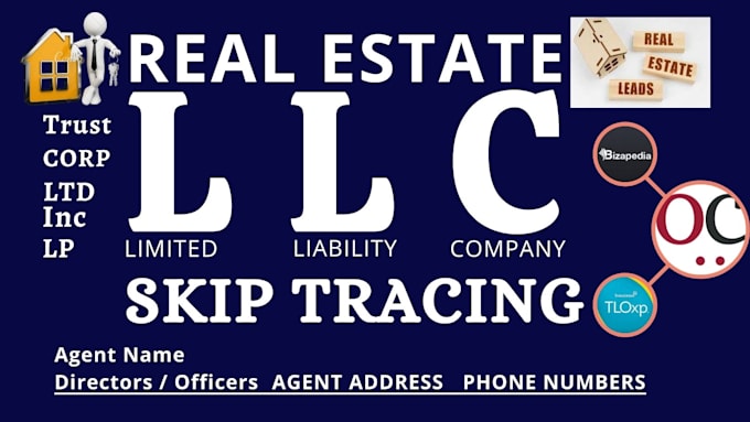 do real estate and llc skip tracing for property owners