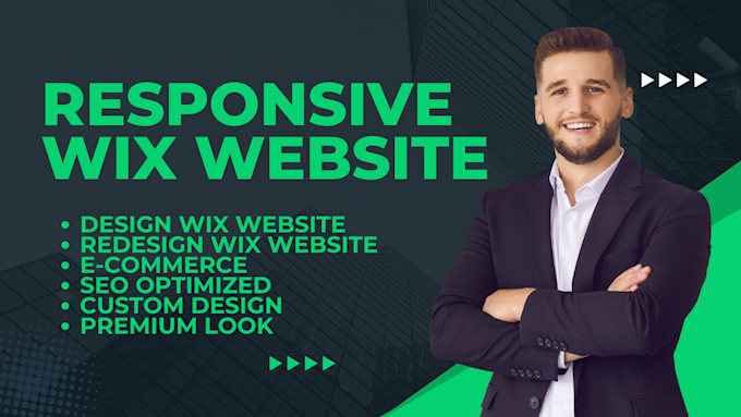 create your wix website or develop wix website responsively