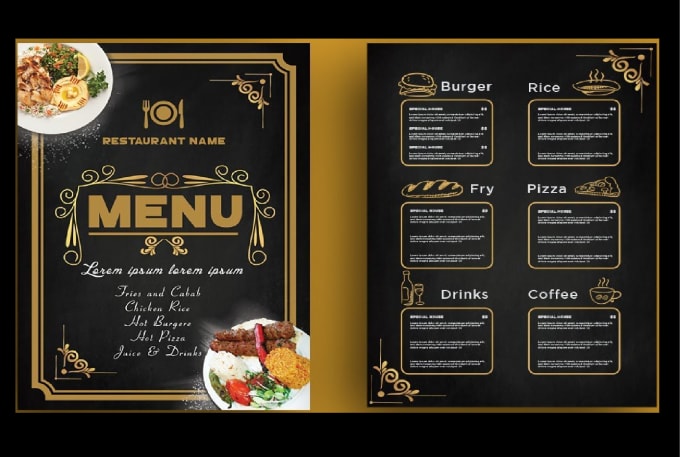 Restaurant menu design, food menu, price list, modern menu by Design ...