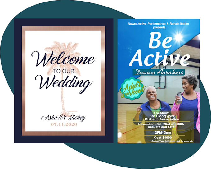 design event flyer, church and tax flyers for your business