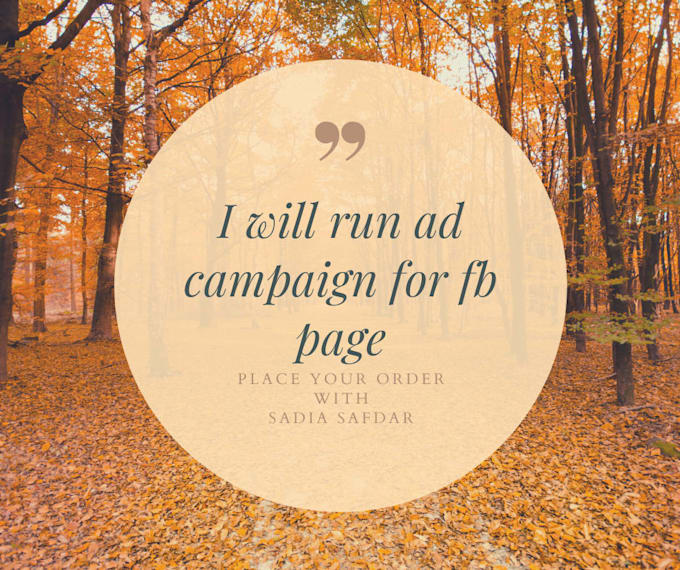 run ad campaigns for your page organically