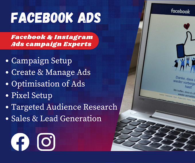setup and manage your facebook, instagram ads campaign