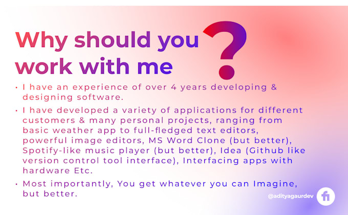 build robust, commercial grade software for personal and enterprise needs
