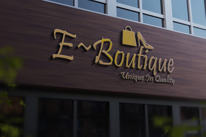 design premium signage logo for your business
