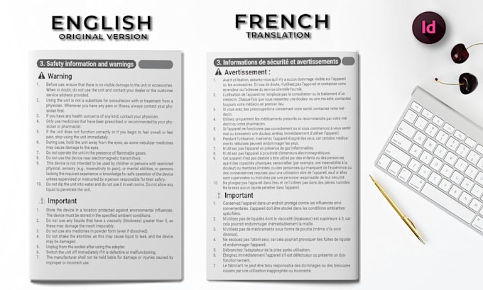 translate your indesign brochure into another diff language