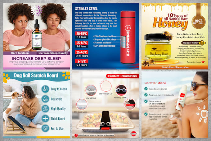 design professional amazon product listing images