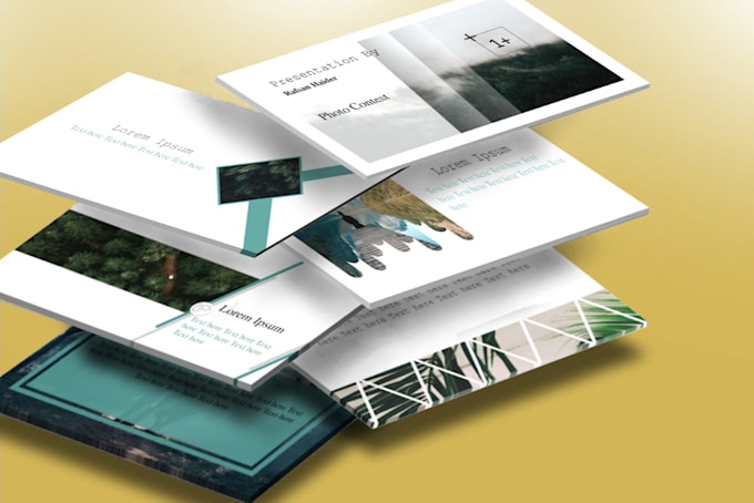 make creative customized powerpoint template that you want