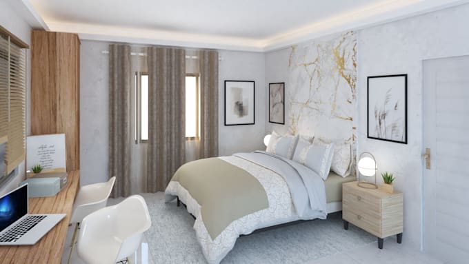 do interior model renderings of your bedroom