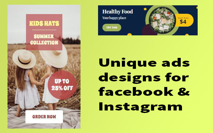 design high converting instagram ads and facebook ads