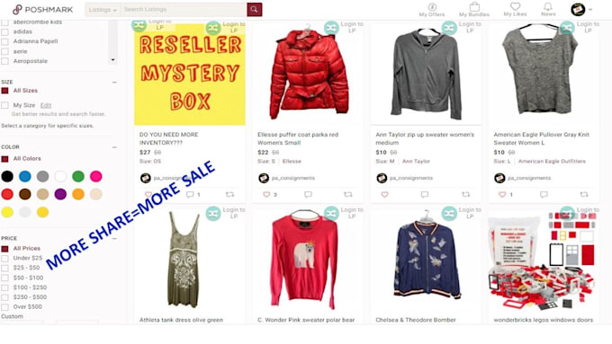 share your poshmark closet manually more than 60k