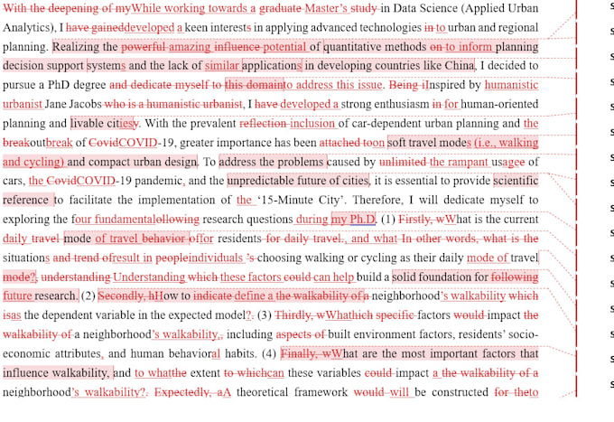 proofread personal statement and sop for phd applications