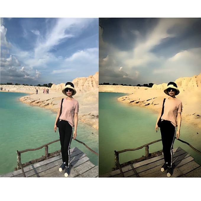 retouch photos, background removal and replacement