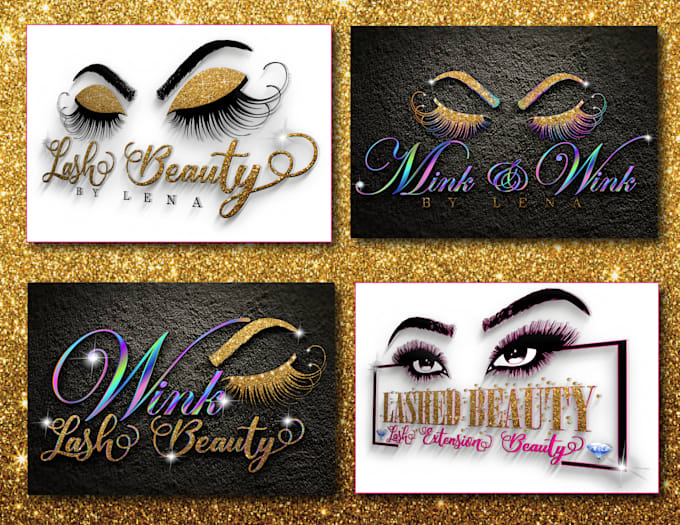 design luxury and beautiful eye lashes and beauty logo