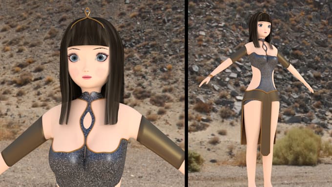 make characters for 3d games