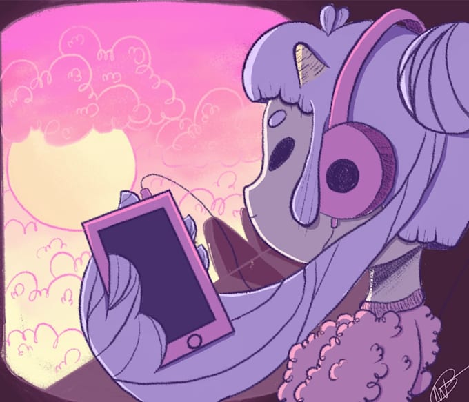 Make a custom digital art piece by Bigsoupart Fiverr