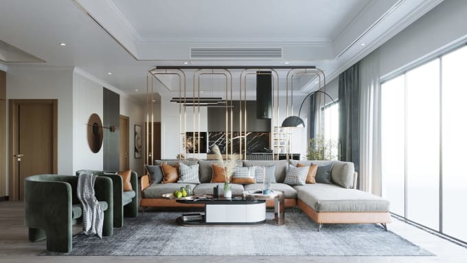 design and render interior by 3dmax