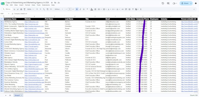 provide b2b lead generation, prospect research, and data enrichment