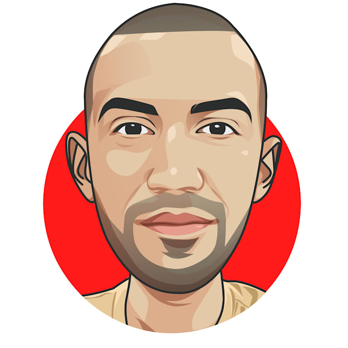 Draw big head cartoon vector by Rikaoktapia_ Fiverr