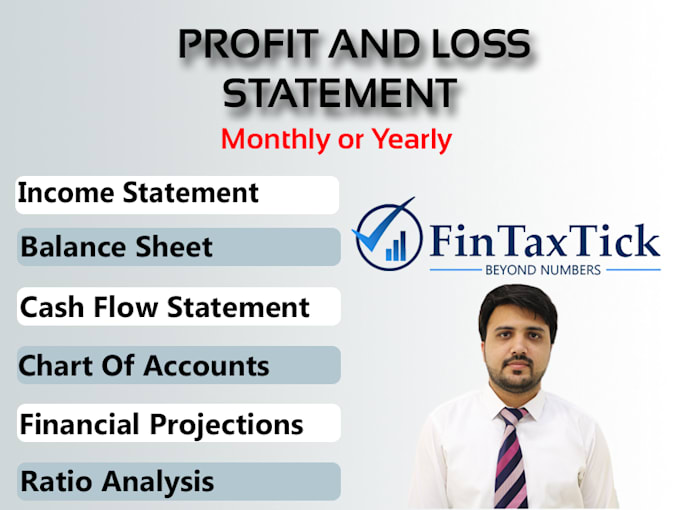 create profit and loss from bank and credit card statements