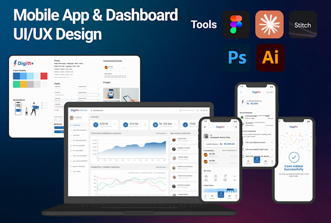 create mobile app UI UX design in figma