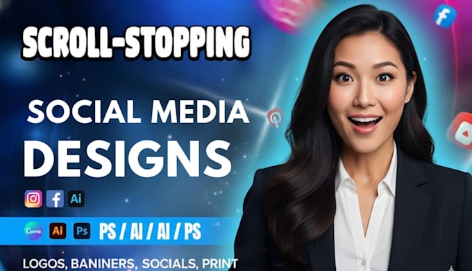 design creative facebook and instagram ads or posts in 12 hrs