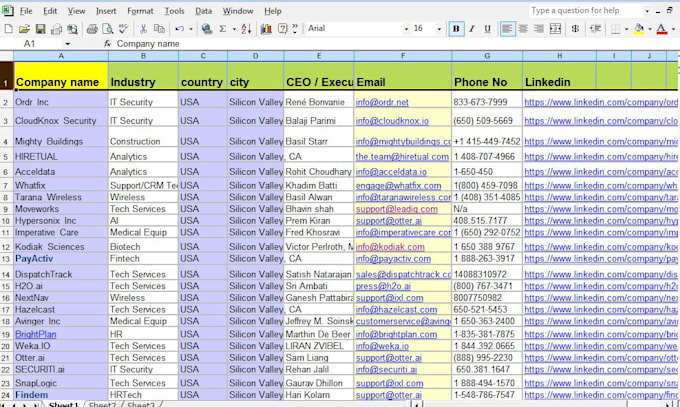 find email address, scraping, mining, excel data entry