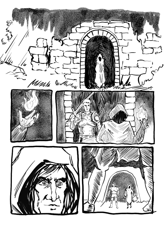 draw and paint comic pages for your story
