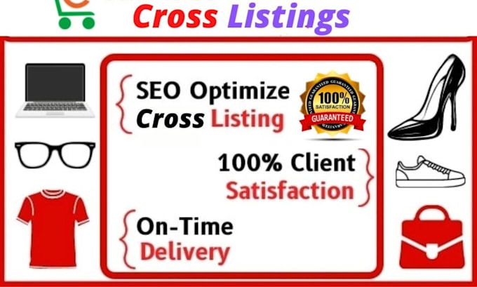 do SEO product listings or cross listing on ebay, poshmark, mercari, etsy, depop